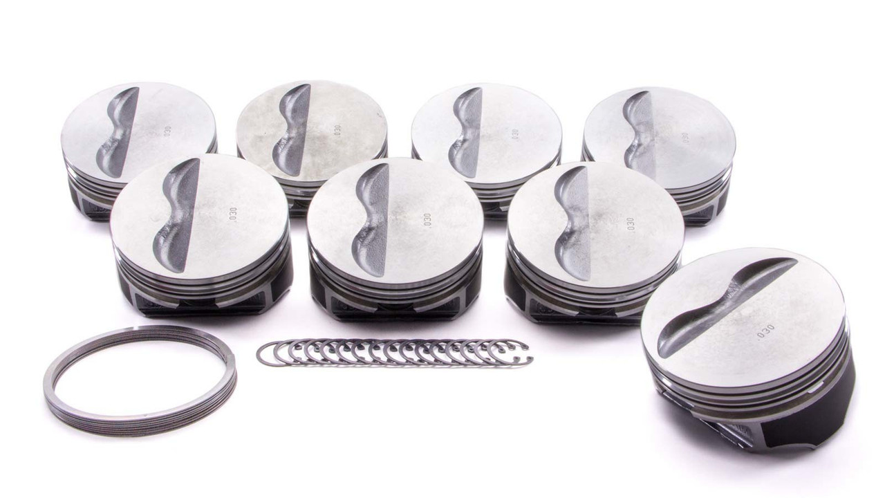 Kb Performance Pistons SBC Flat Top Piston Set 4.060 Bore -5cc 9908HC.060