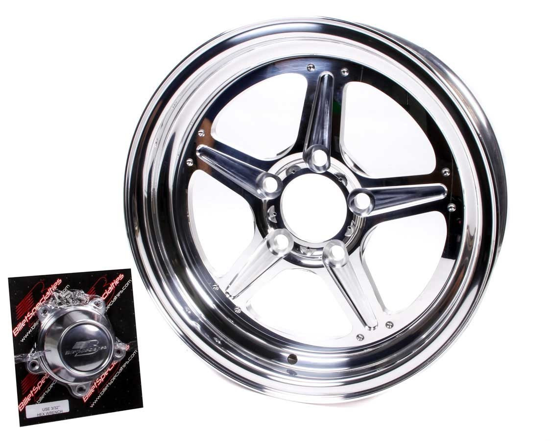 Billet Specialties Street Lite Wheel 15x4 1.625in BS 5x4.75 BC RS035406116N