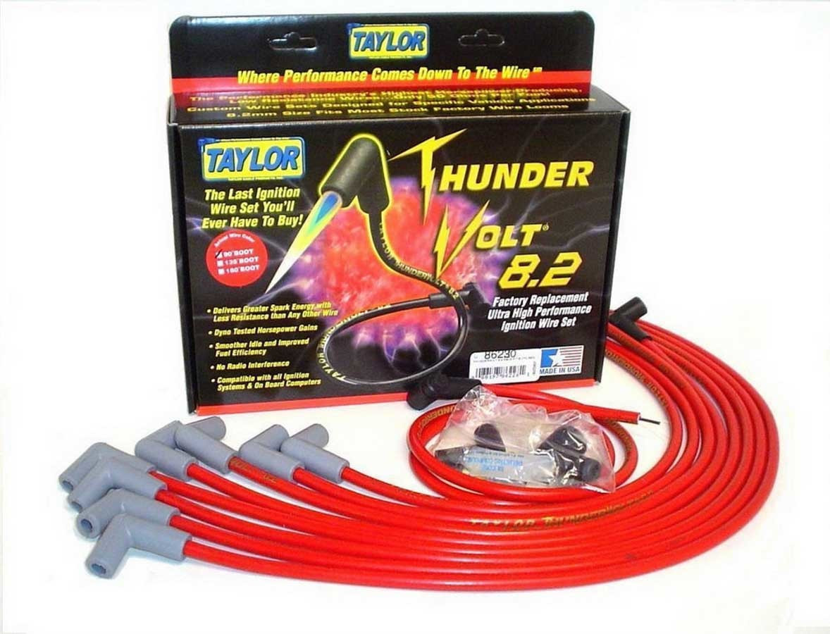 Taylor/Vertex 8.2 Thunder-Volt Spark Plug Wire Set Red 86230
