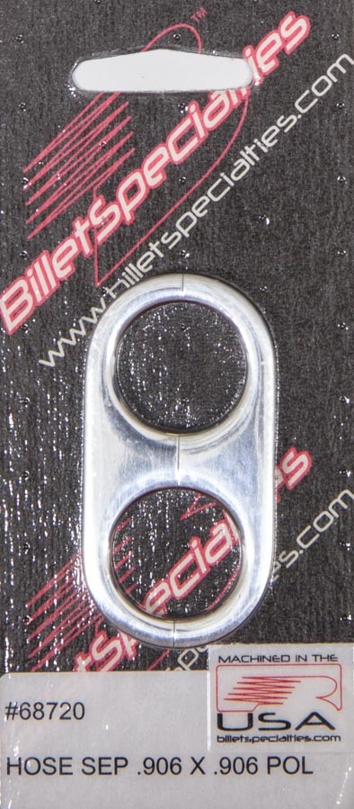 Billet Specialties Hose Separator .906x.906 -Polished 68720