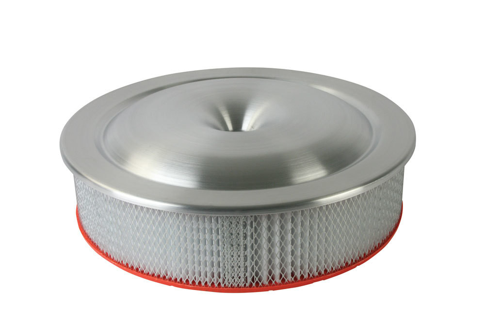 Moroso 16in Alum. Air Cleaner - Low Profile 7-5/16 Neck 65920