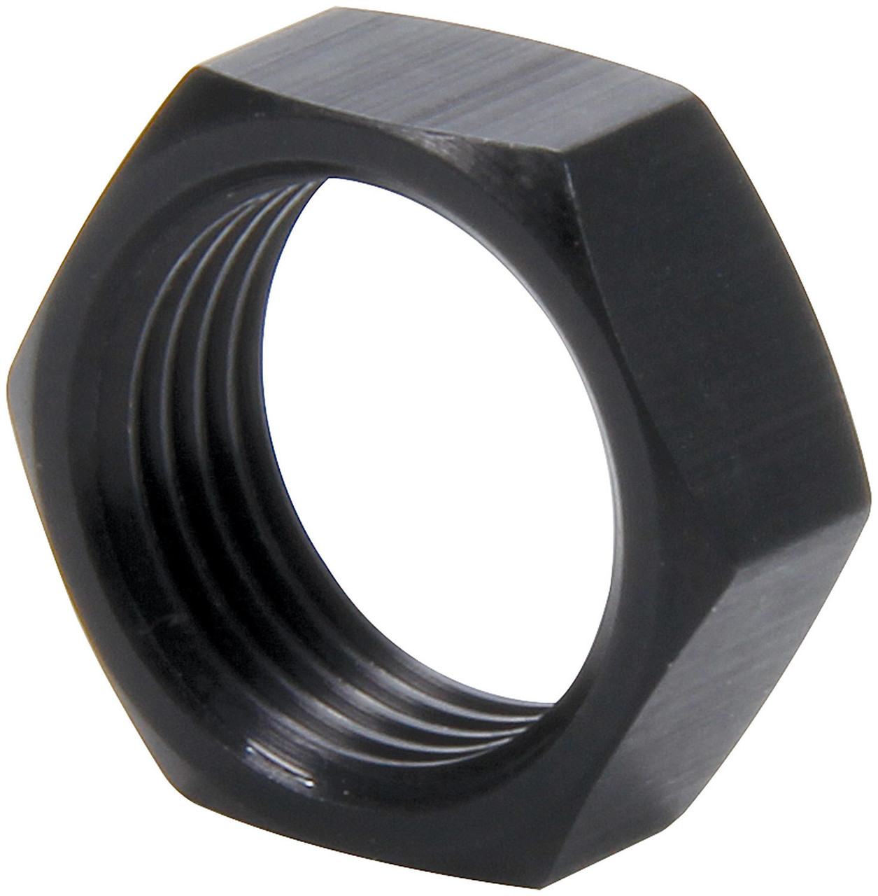 Allstar Performance 3/4-16 Lh Alum Jam Nuts Thin O.D. Black 50Pk All18289-50
