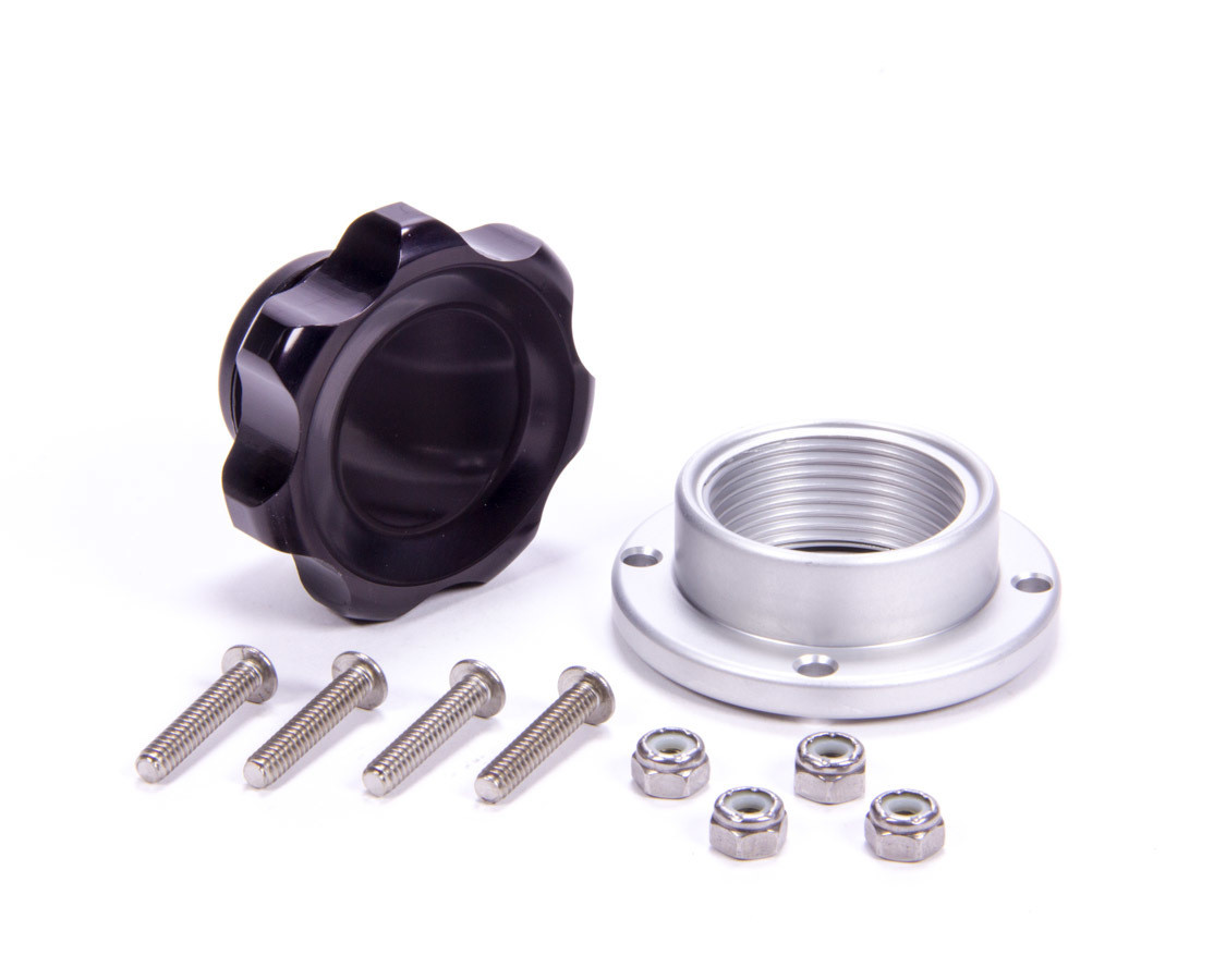 Allstar Performance Filler Cap Black With Bolt-In Alum Bung Small All36181