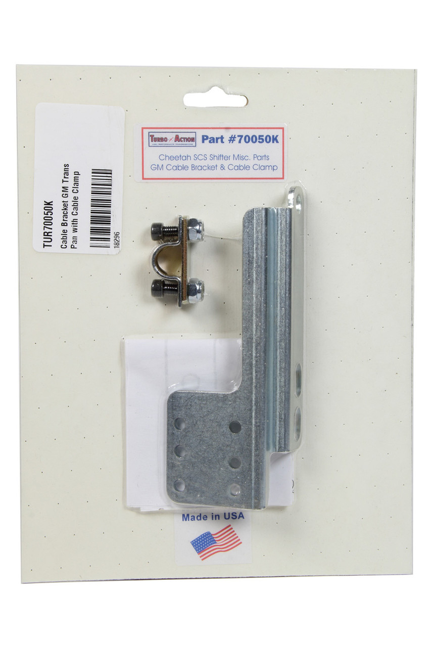 Turbo Action Cable Bracket GM Trans Pan with Cable Clamp 70050K