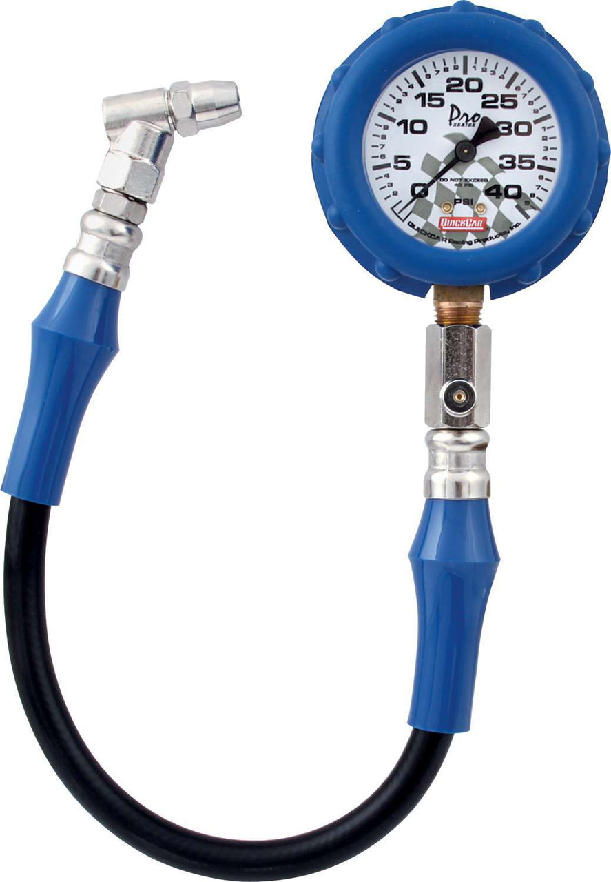 Quickcar Racing Products Tire Pressure Gauge 40 PSI 56-040