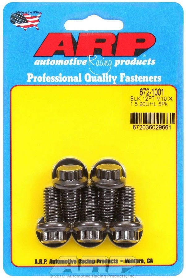 Arp Bolt Kit - 12pt. (5) 10mm x 1.5 x 20mm 672-1001