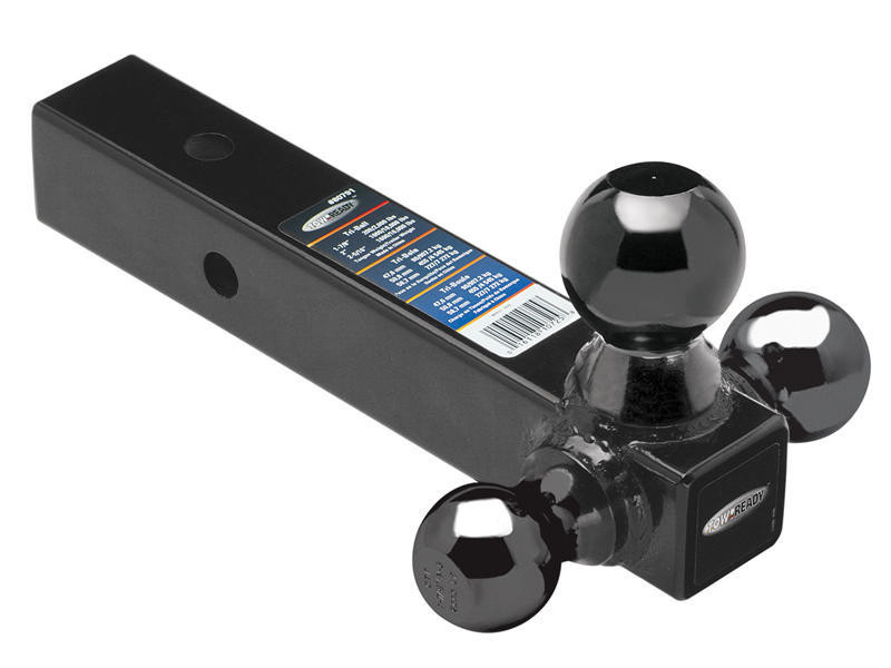 Reese Tri-Ball Ball Mount 2in Sq. Solid Shank w/Black 80791