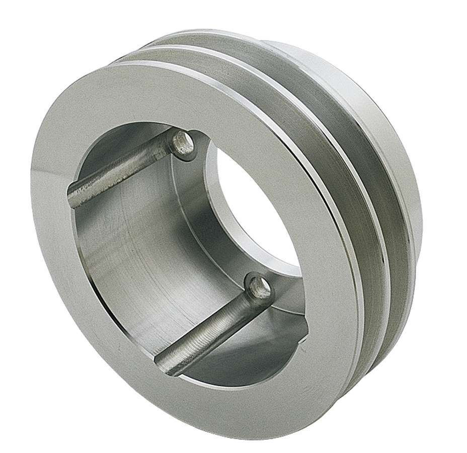 Trans-Dapt Olds Alum. Crankshaft Pulley Double Groove 6995
