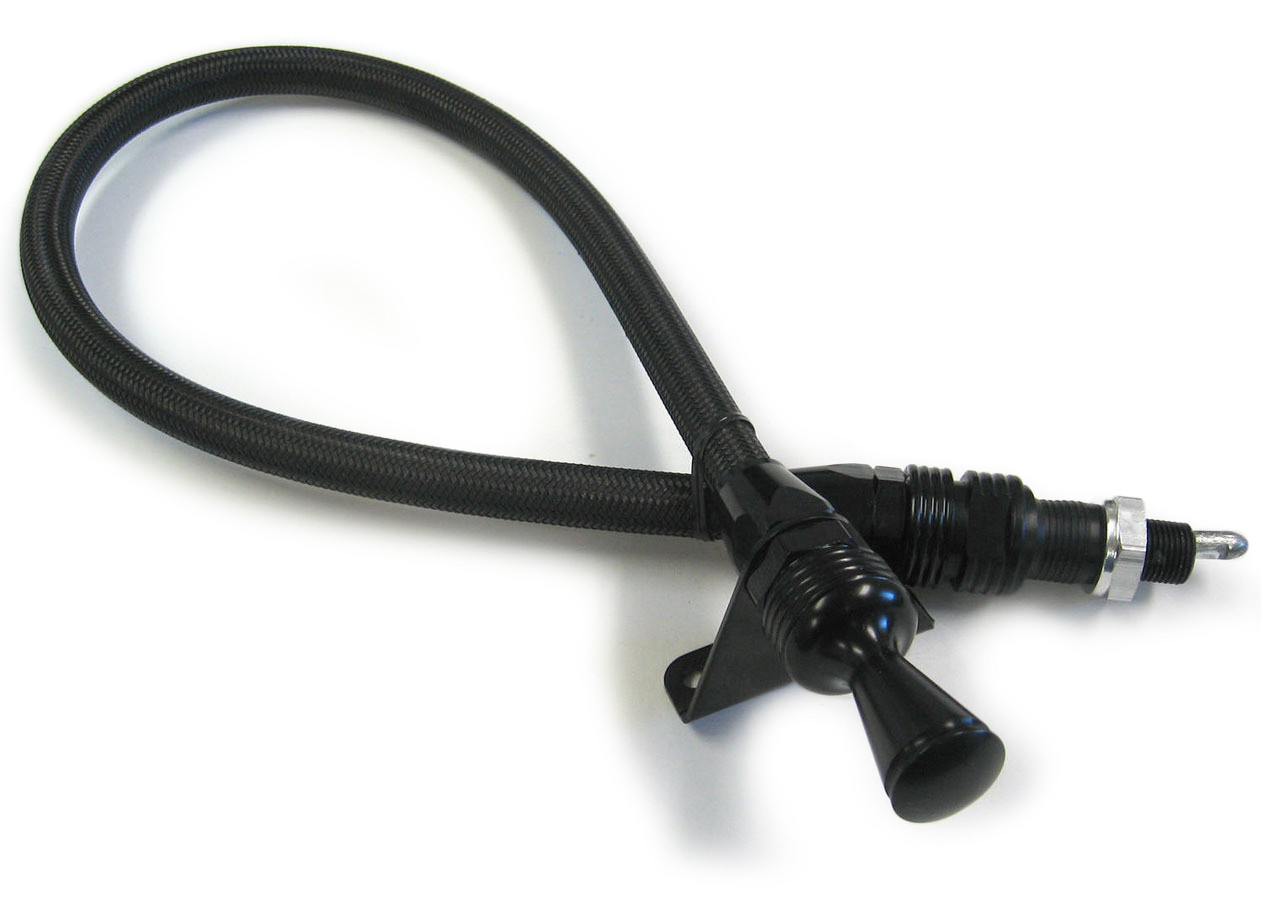 Lokar Black Locking Dipstick GM P/G Firewall Mount X1210147
