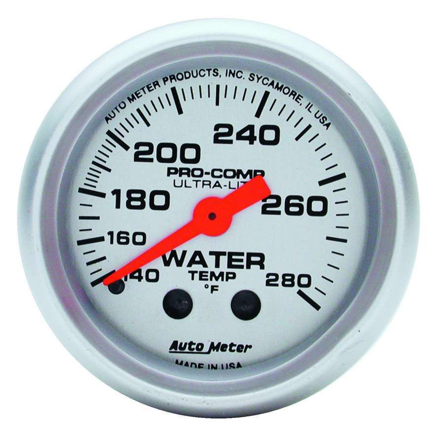 Autometer 2-1/16in U/L Water Temp Gauge 140-280 4331