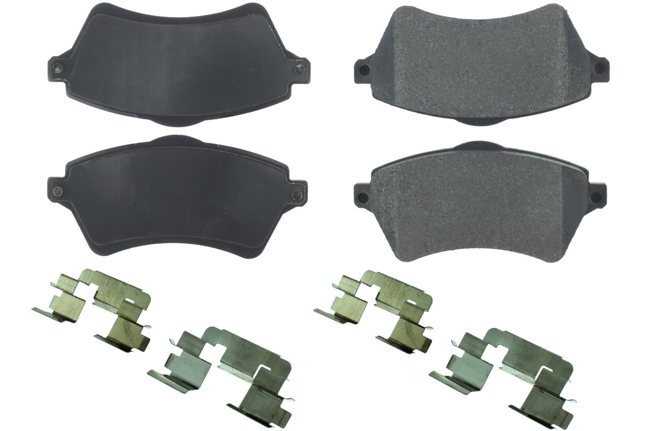 Centric Brake Parts Posi-Quiet Semi-Metallic Brake Pads with Hardwar 104.0926