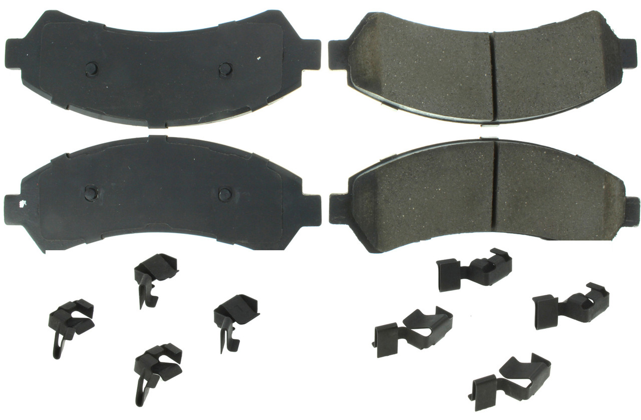 Centric Brake Parts Premium Semi-Metallic Br ake Pads with Shims and 300.0726