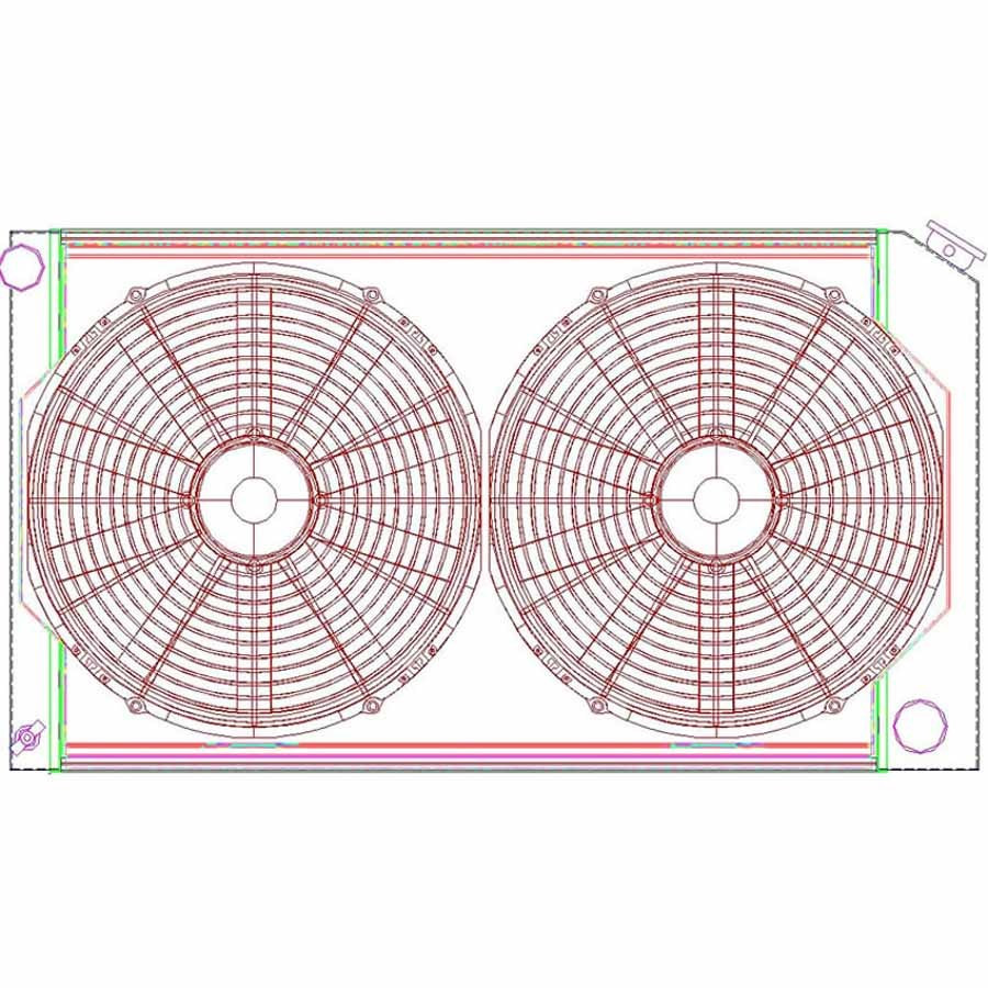 Griffin Radiator Combo Unit GM A and G Body CU-00008