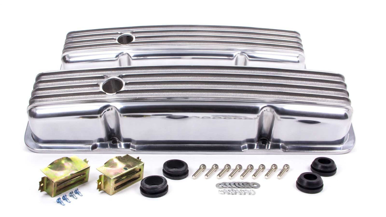 Racing Power Co-Packaged SBC Alum Finned Short V/C Polished R6186