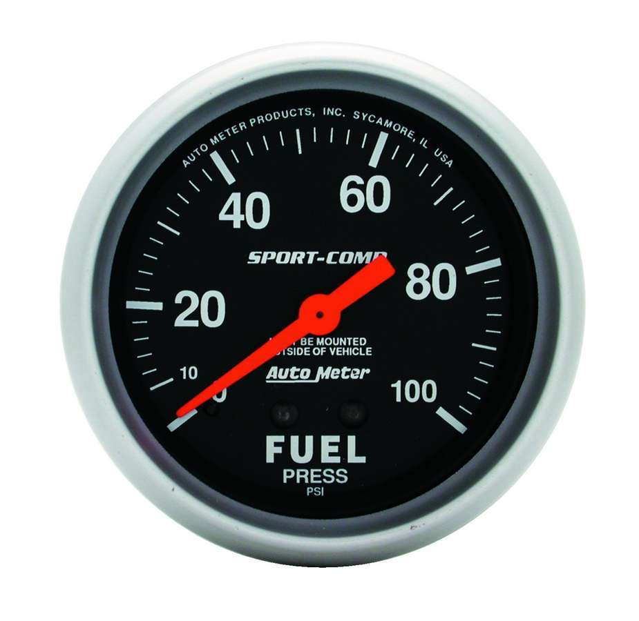 Autometer 0-100 Fuel Press Gauge 3412