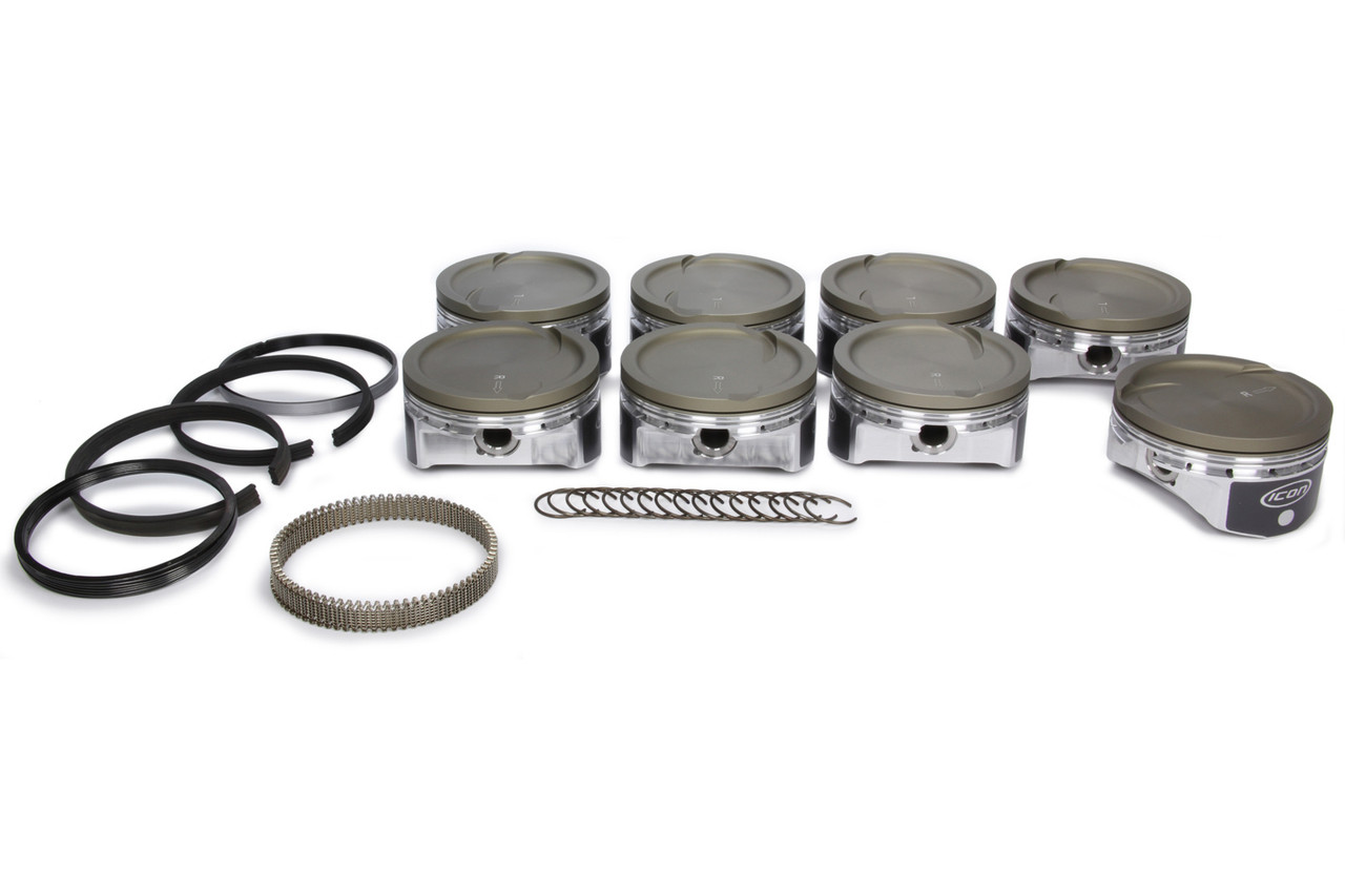 Icon Pistons LS 6.0/6.2L Dish Forged Piston/Ring Set 4.005 IC532CAKTS.005
