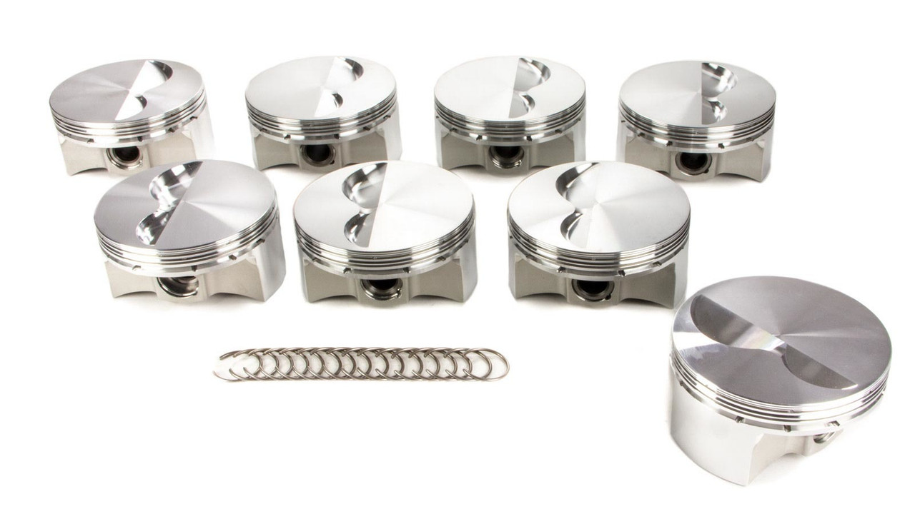 Je Pistons SBC Flat Top Piston Set 4.035 Bore -5cc 258029