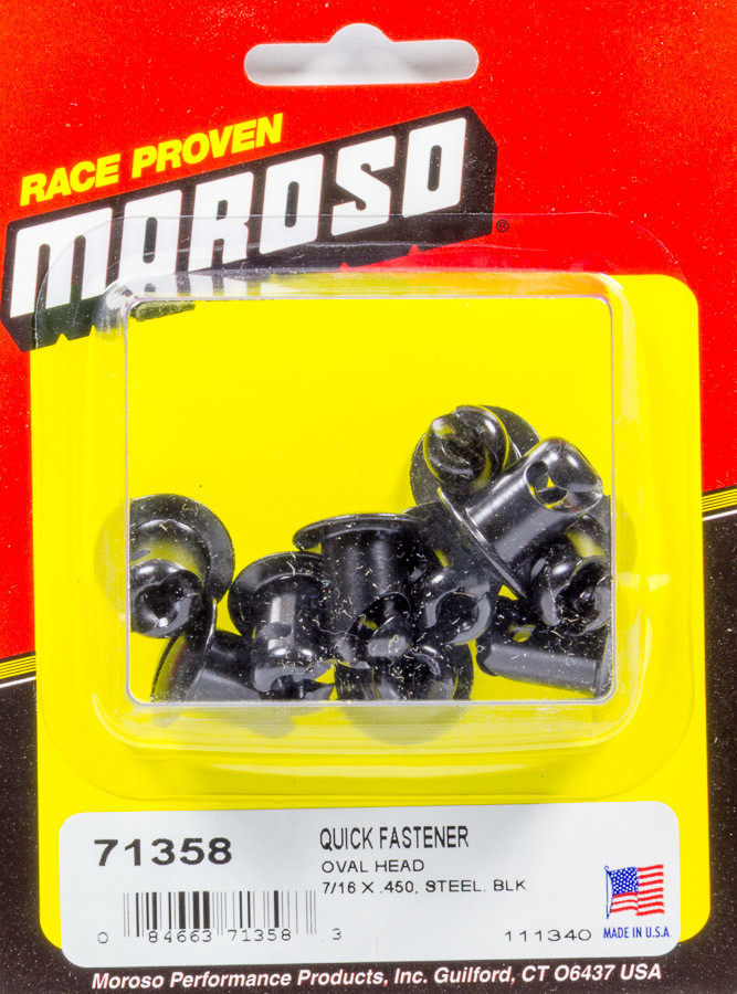 Moroso Oval Head Quick Fastener 7/16 x .450 71358