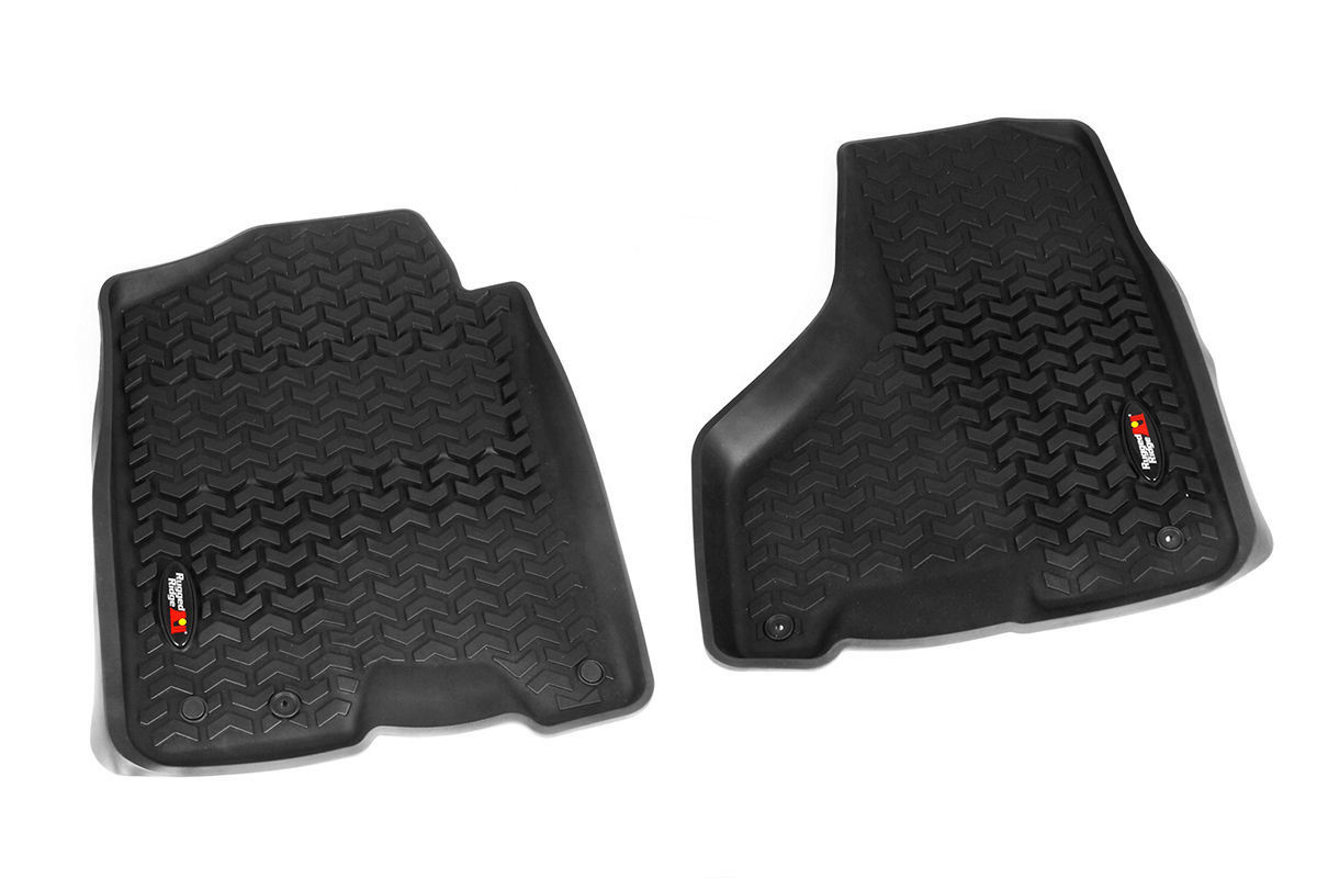 Rugged Ridge Floor Liners Front Black 10-18 Ram Megacab 82903.08