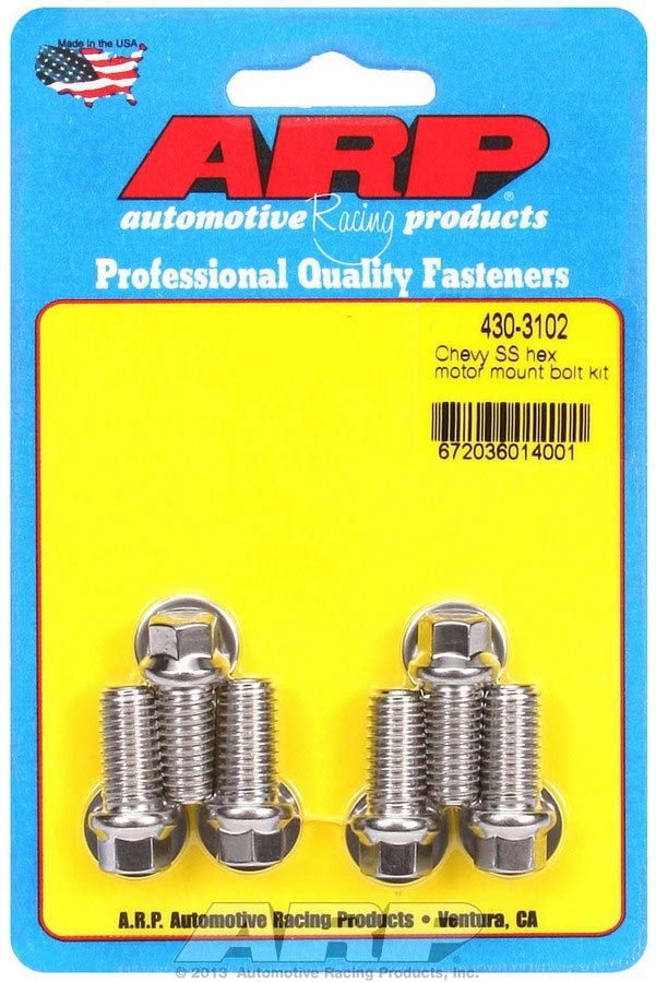 Arp Chevy S/S Motor Mount to Block Bolt Kit - 6pt. 430-3102