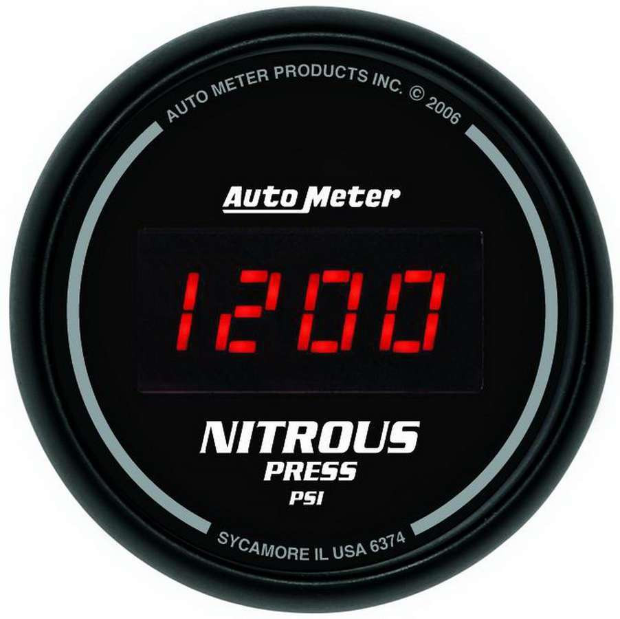 Autometer 2-1/16in DG/B Nitrous Pressure Gauge 6374