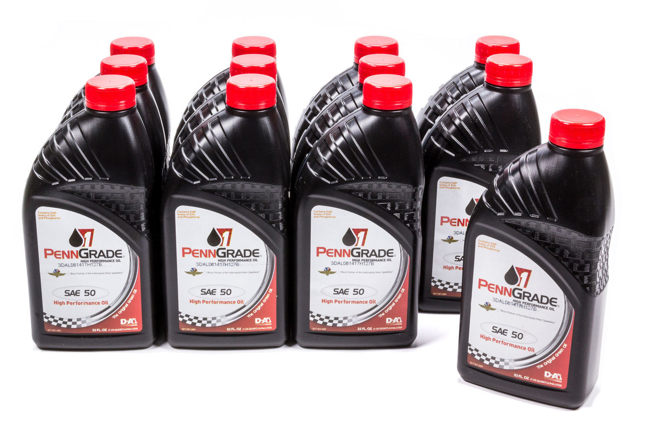 Penngrade Motor Oil 50w Racing Oil Cs/12-Qt 71156
