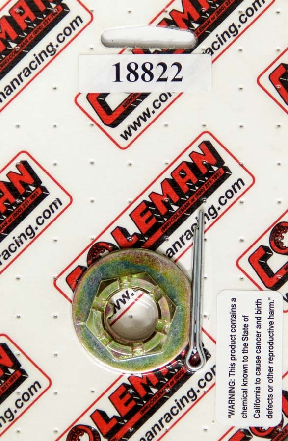 Coleman Machine Axle Nut and Washer GM 18822