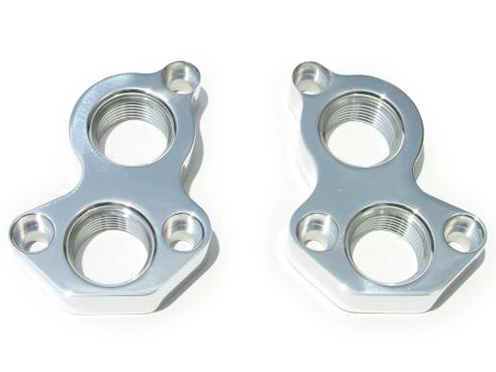 Meziere GM LS Block Adapter - Polished WP89U