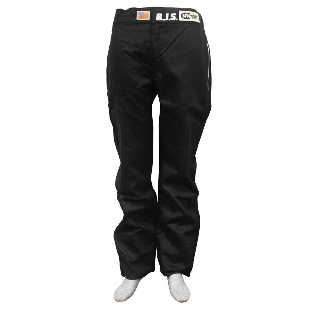 Rjs Safety Pants Elite Large SFI- 3.2A/20 Black 200500105