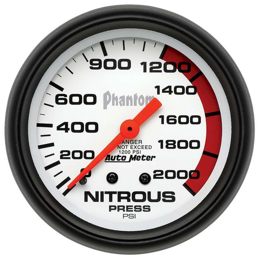 Autometer 2-5/8in Phantom Nos Pressure Gauge 0-2000psi 5828