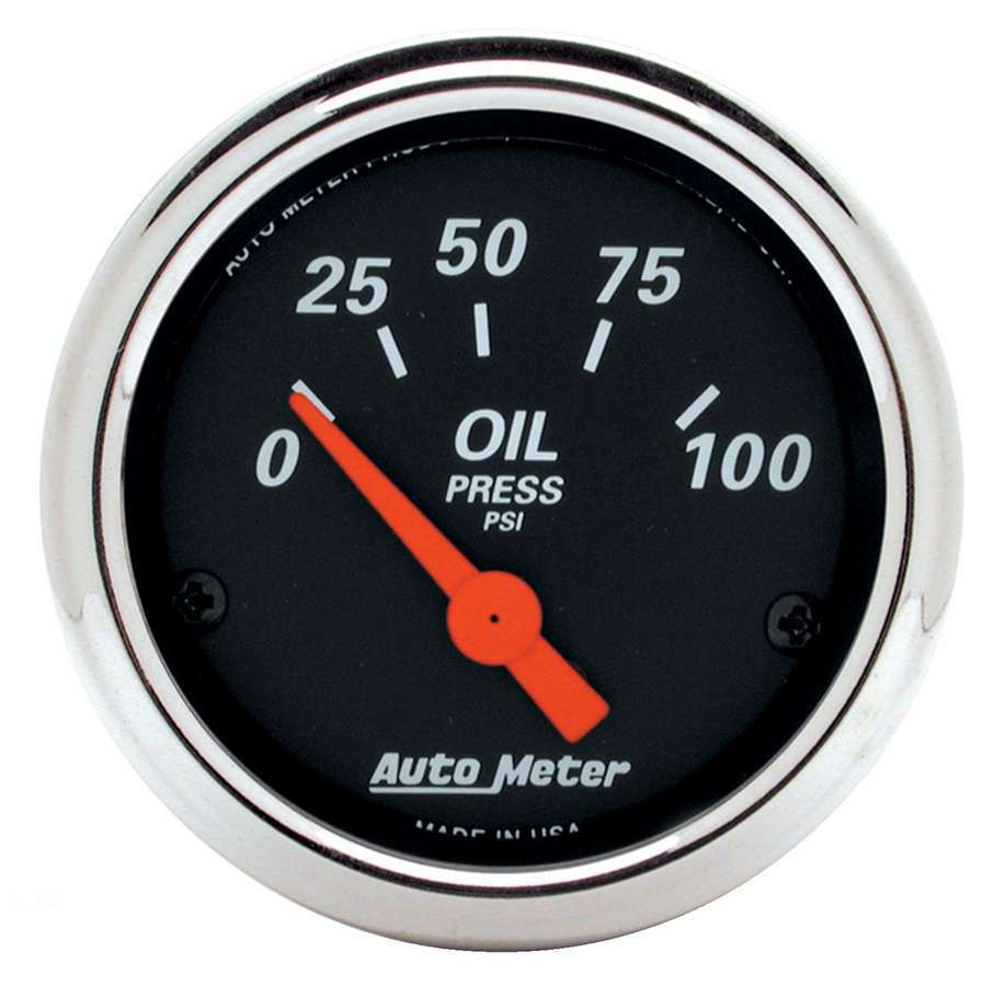 Autometer 2-1/16 D/B Oil Pressure Gauge - 0-100psi 1426