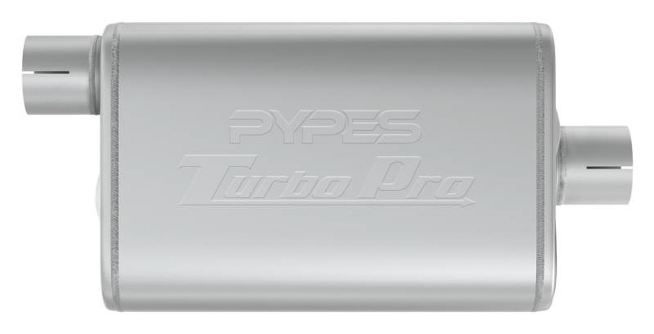 Pypes Performance Exhaust Turbo Pro Muffler 2.5in Offset In/Center Outlet MVT13