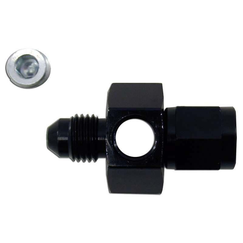 Nitrous Express 6an Swivel Gauge Adapter Fitting - Black 15502