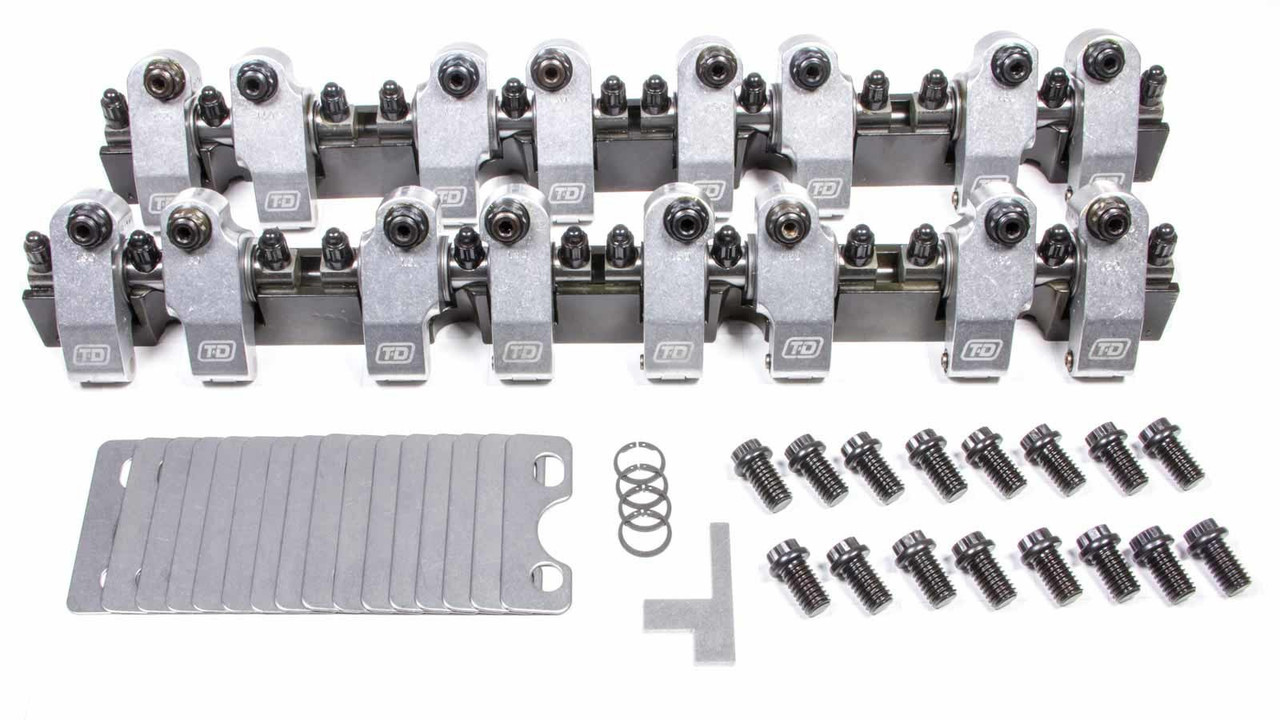 T and D Machine SBC Shaft Rocker Arm Kit - 1.6/1.5 Ratio 2144-160/150