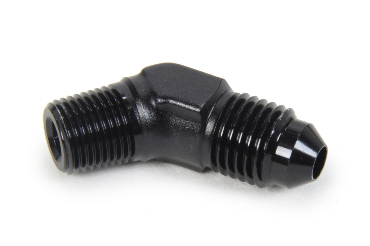 Triple X Race Components AN to NPT 45 Degree #4 x 1/8 HF-94041BLK