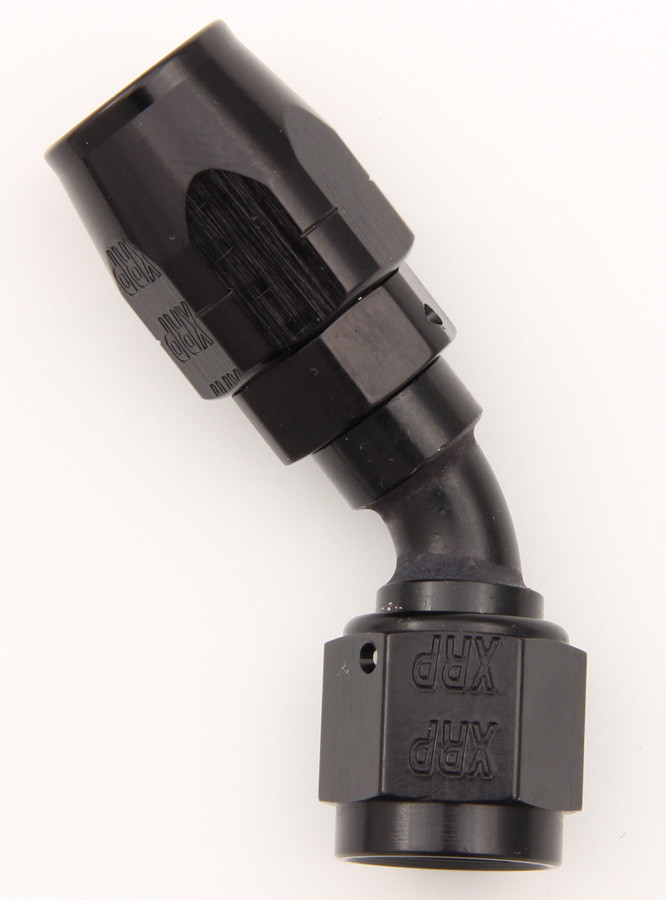Xrp-Xtreme Racing Prod. #6 45 Deg Dbl Swivel Hose End Black 204506BB