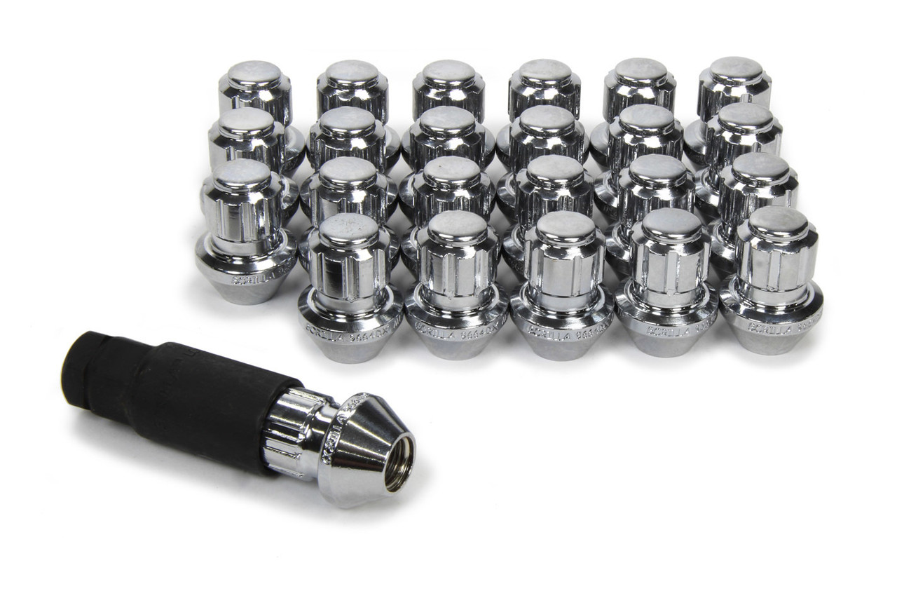 Gorilla Lug Nut and Lock System 14mm x 1.50 Chrome 96644DX