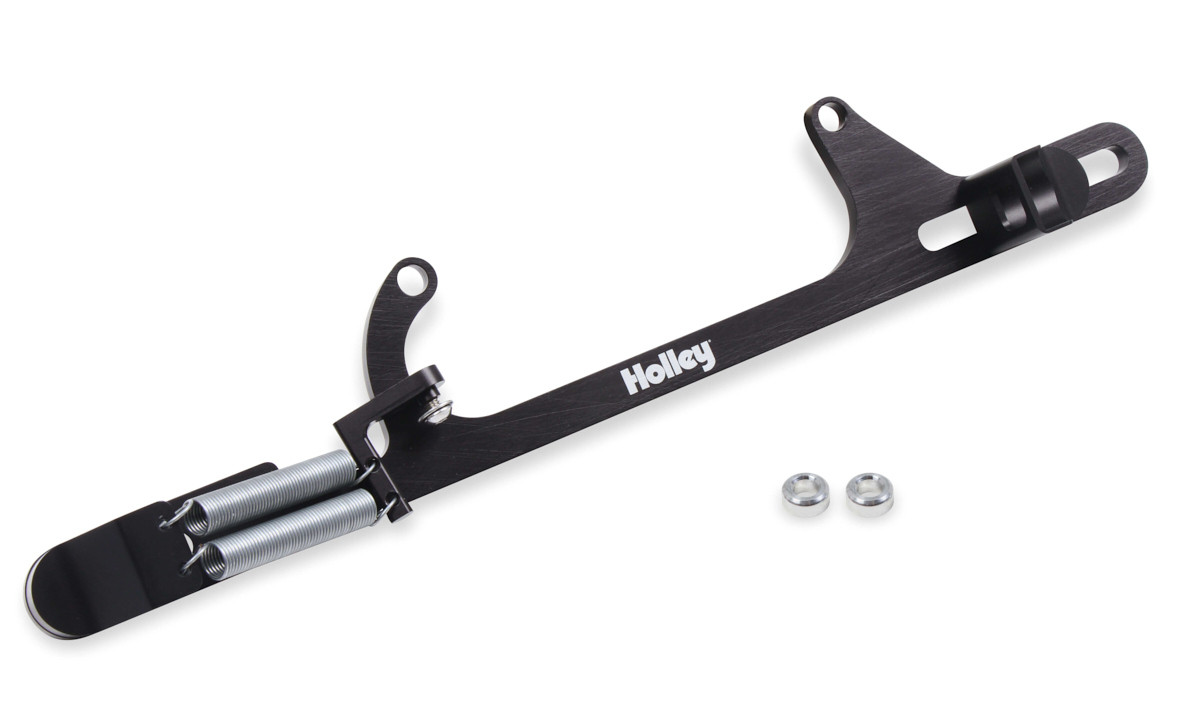 Holley Billet Throttle Bracket Billet Aluminum Black 20-266