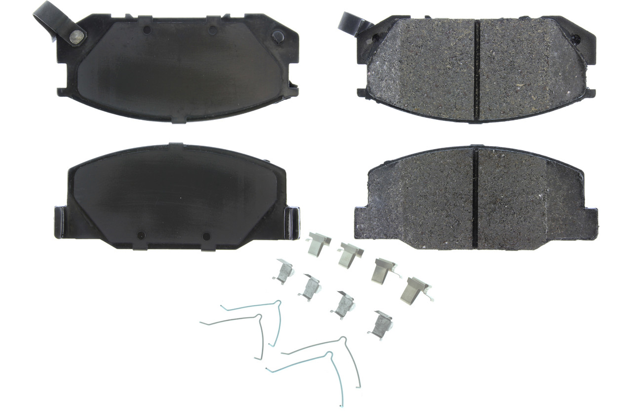 Centric Brake Parts Posi-Quiet Semi-Metallic Brake Pads with Hardwar 104.0527