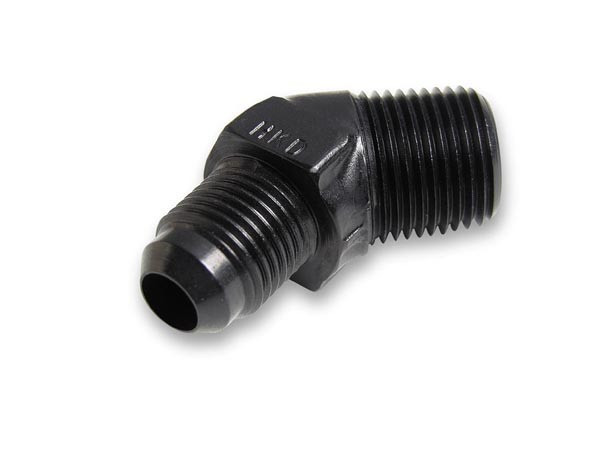 Earls #12 Male to 1/2in NPT 45 Deg Ano-Tuff Adapter AT982313ERL
