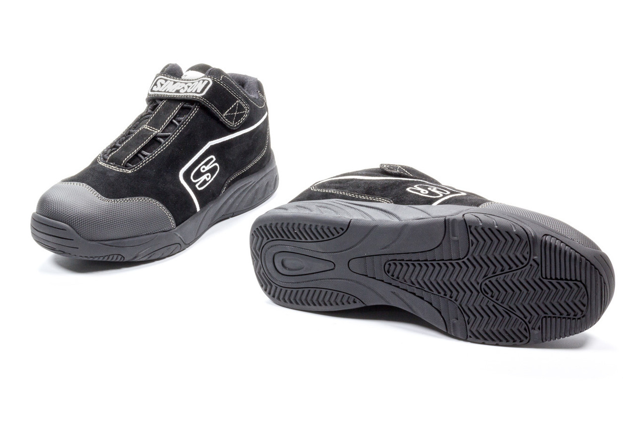Simpson Safety Pit Box Shoe Size 13 Black PB130BK