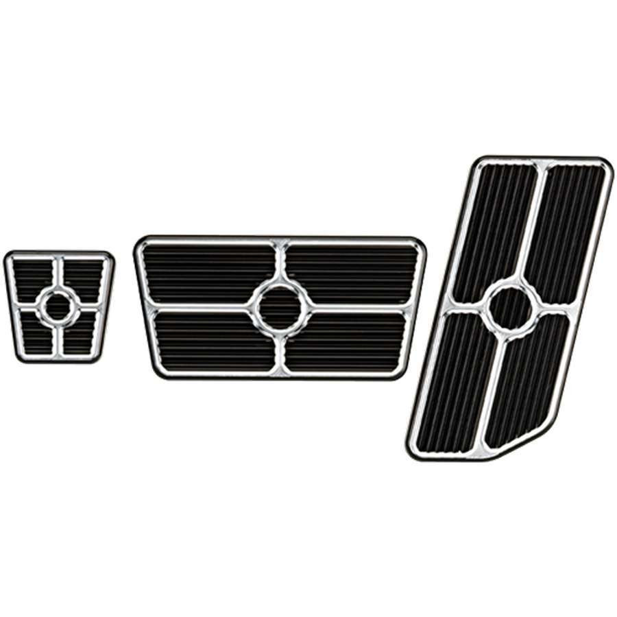 Billet Specialties Universal Pedal Kits Grooved Black 198625