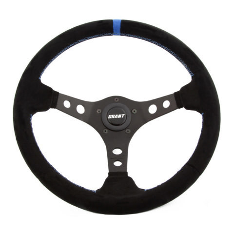 Grant Suede Racing Steering Wheel w/Center Marker 696