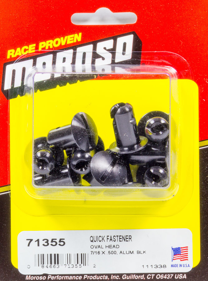 Moroso Oval Head Quick Fastener 7/16 x .500 71355