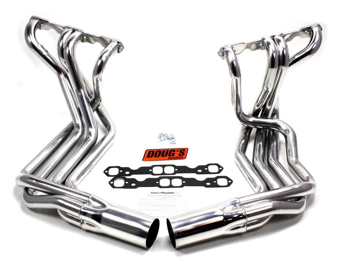 Dougs Headers SBC Side Mount Headers - Silver - 63-82 Vette D380