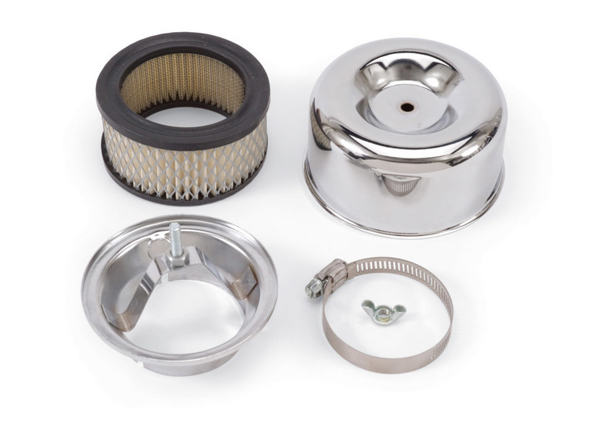 Edelbrock Chrome Round A/C - 94 2bbl. Carb 1202
