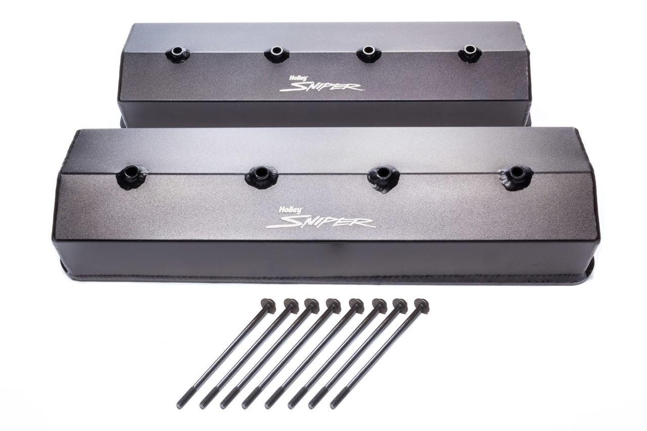 Holley Sniper Fabricated Valve Covers SBC Tall 87-97 890009B