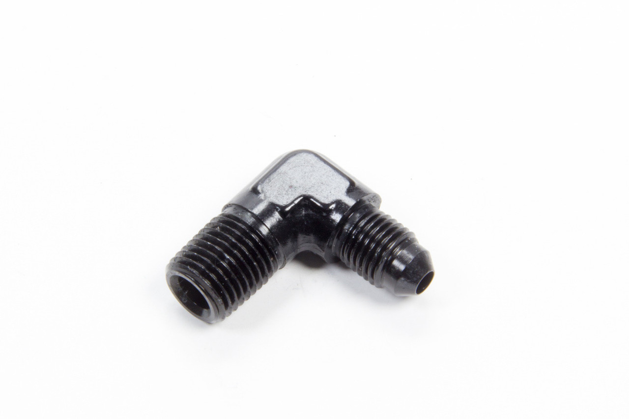 Aeroquip 90 Deg Alum #4 Flare 1/4 in Black FCM5032