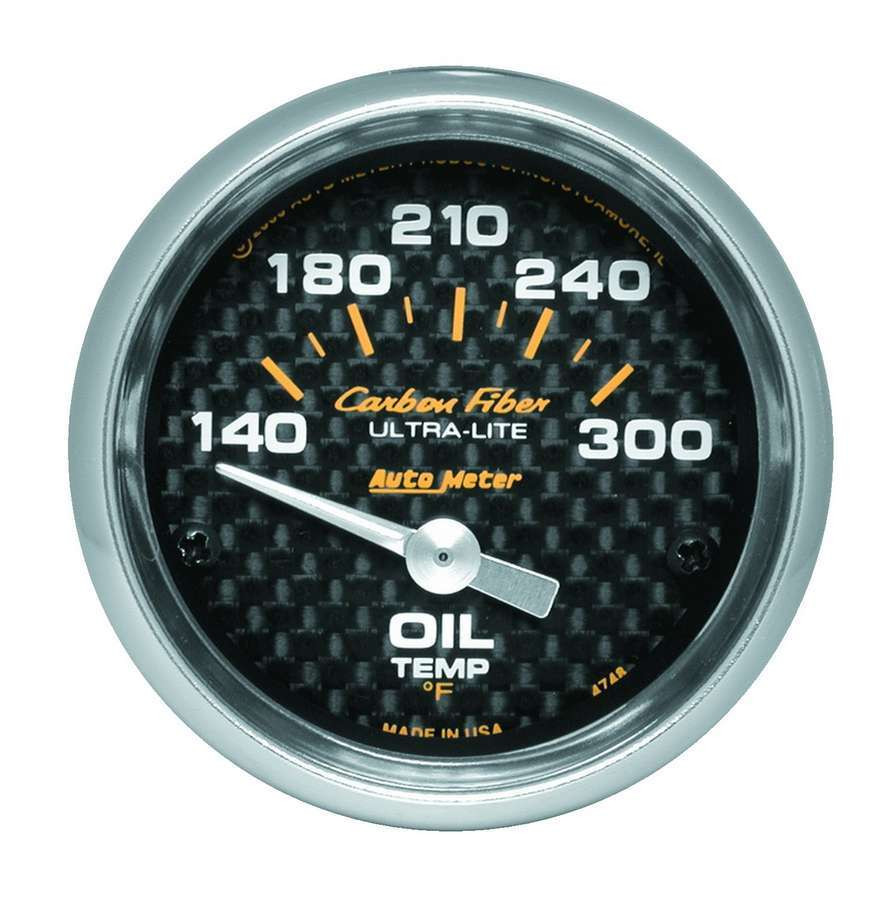 Autometer 2-1/16in C/F Oil Temp. Gauge 140-300 4748