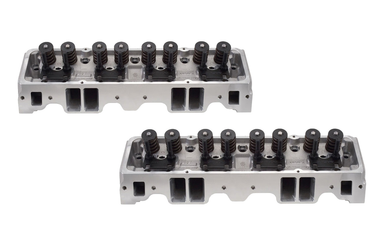 Edelbrock SBC E-Street Cylinder Heads - 2.02/1.60 S/P 5089